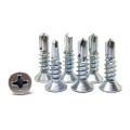 Europe hot sale Perfect quality and bottom price flat head self drilling pvc profile window screws